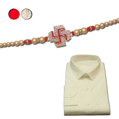 "Rakhi with Shirt - code S07 - Click here to View more details about this Product